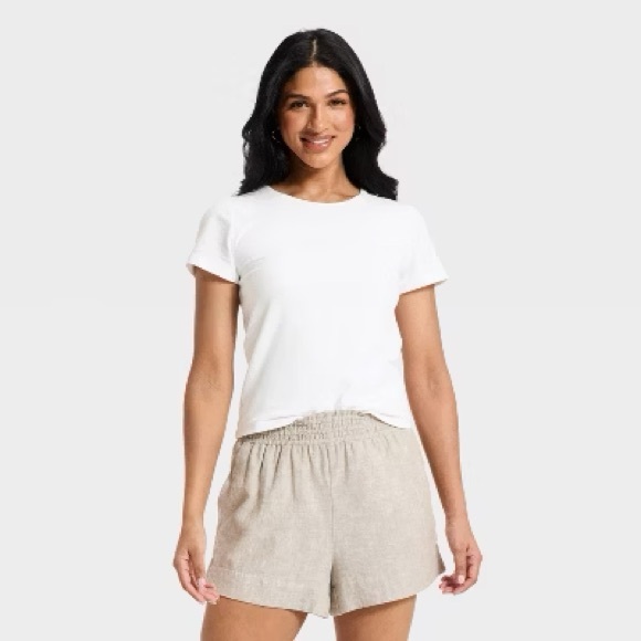 a new day Tops - a new day White Short-Sleeve Crewneck Tee K